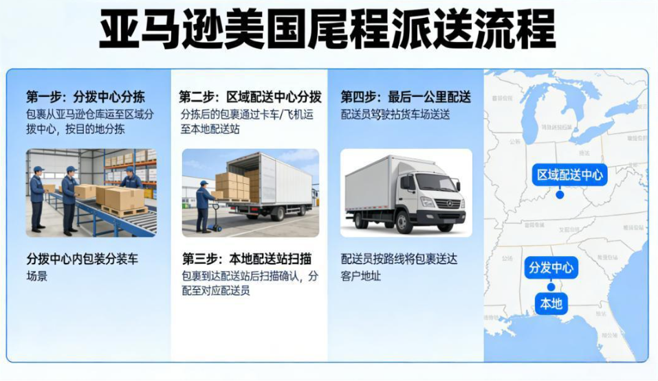 亚马逊发货到美国尾程是如何派送的？