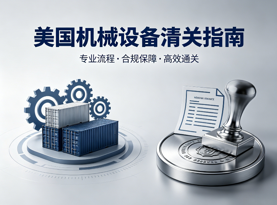 美国机械设备清关怎么做？进口前要弄清这些关键环节