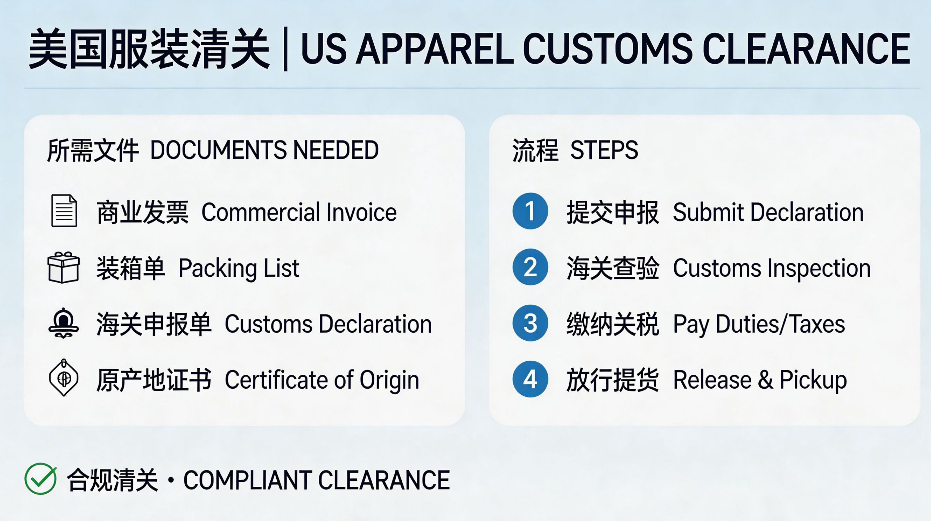 服装出口到美国清关流程复杂吗？