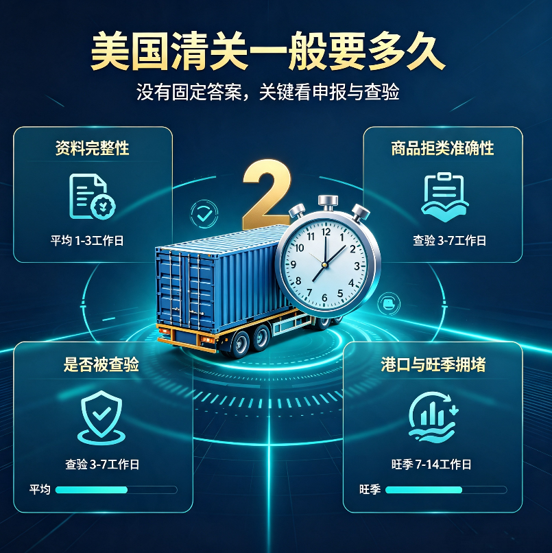 美国清关一般要多久？
