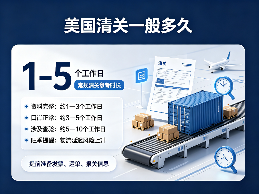 美国清关一般多久？不同运输方式时效解析